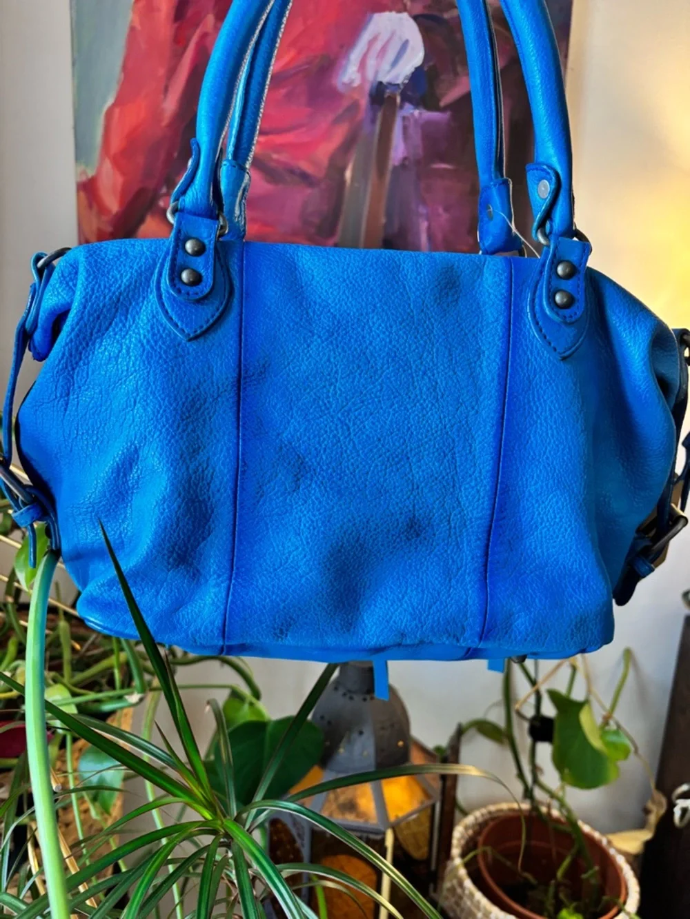 We The Free Baby Emerson Tote Bag - Aqua Blue - NWT- Free People - Picture 12 of 12